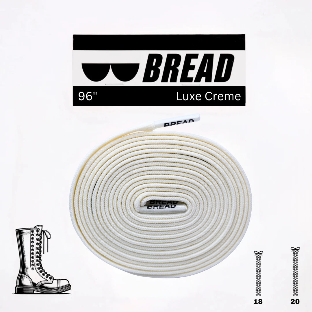 Luxe Creme Bread Laces Elastic Shoelaces
