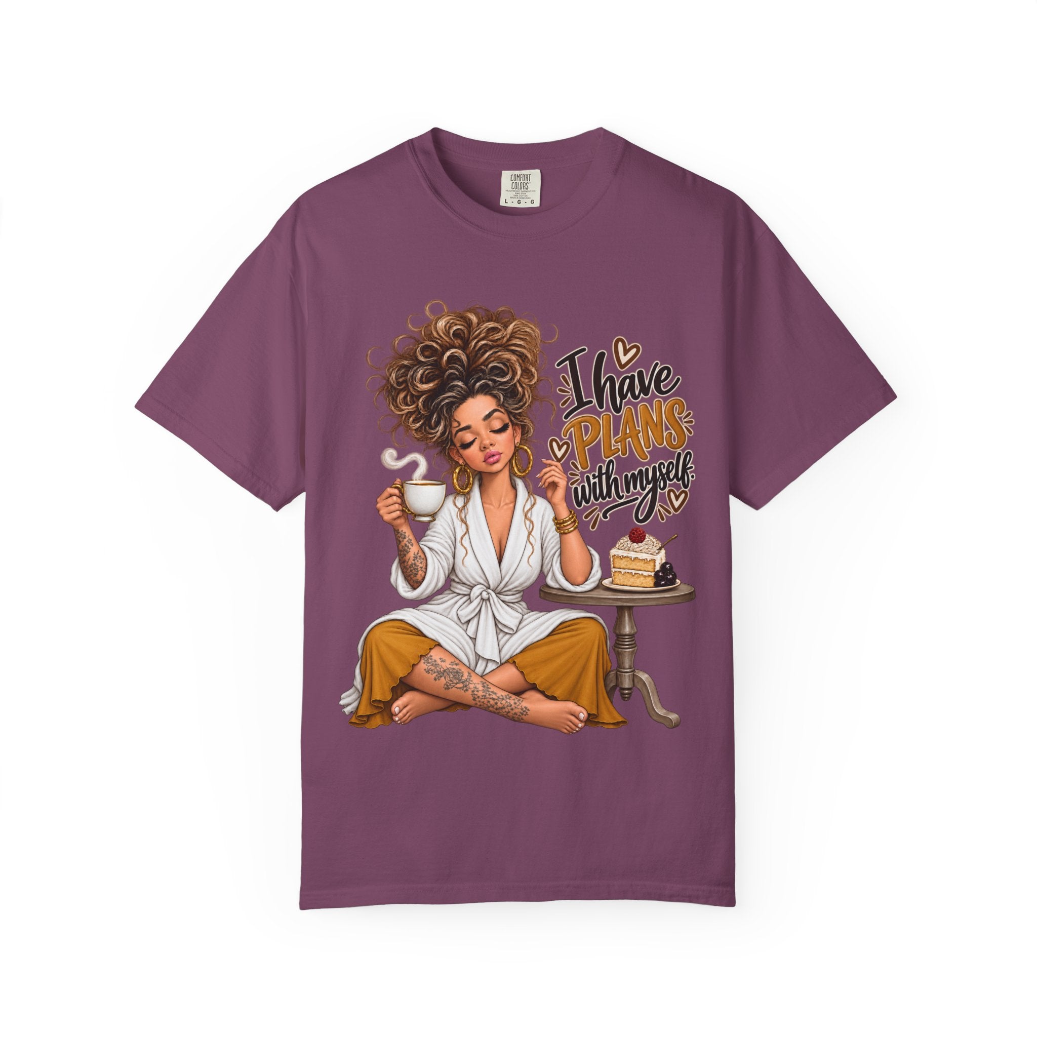 I Have Plans With Myself Relaxed Tee — Self-Care Cozy Shirt - t-shirt product image 15