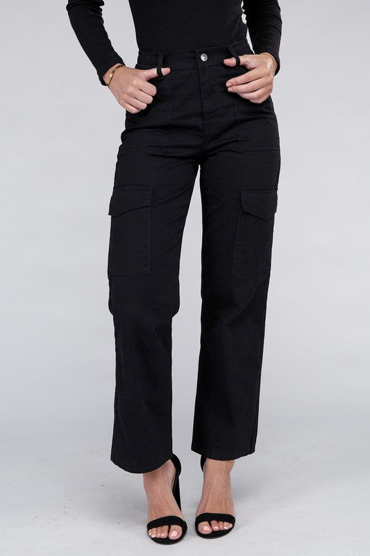 Shop Everyday Wear Elastic-Waist Cargo Pants For Women | Boutique Clothing, Pants, USA Boutique