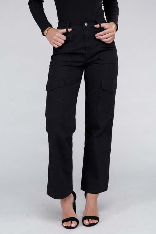 Everyday Wear Elastic-Waist Cargo Pants, Ambiance Apparel, $ 32.95