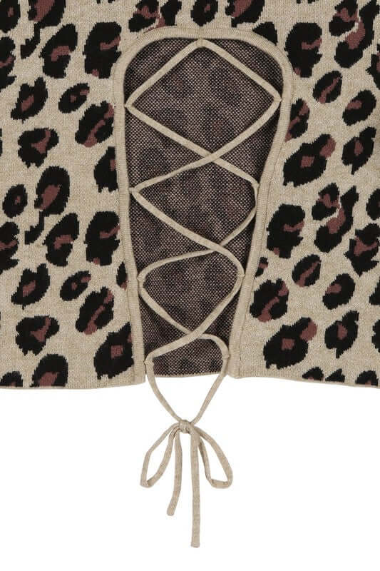 Mock Neck Lace-up Open Back Long Sleeve Top - Chic & Trendy, Tops, $ 47.95, A Moment Of Now™