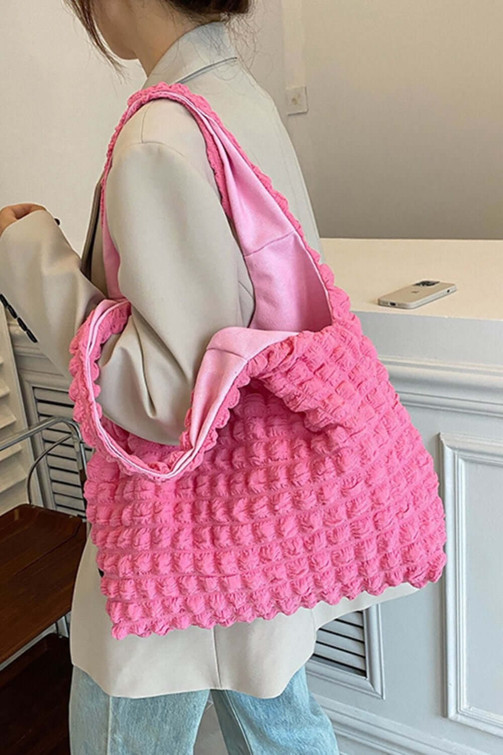 Cloud Puffy Shoulder Tote Bag, Zenana, $ 29.00