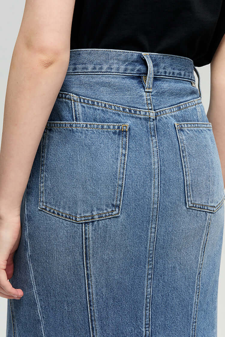 Ocean Wave Denim Skirt HJ821, , $ 118.00, A Moment Of Now™
