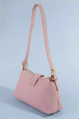 Studded Saffiano Buckle Strap Shoulder Bag | Boutique In USA, Shoulder Bags, $ 33.00, A Moment Of Now™