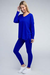 Brushed DTY Microfiber Loungewear Set, ZENANA, $ 36.95