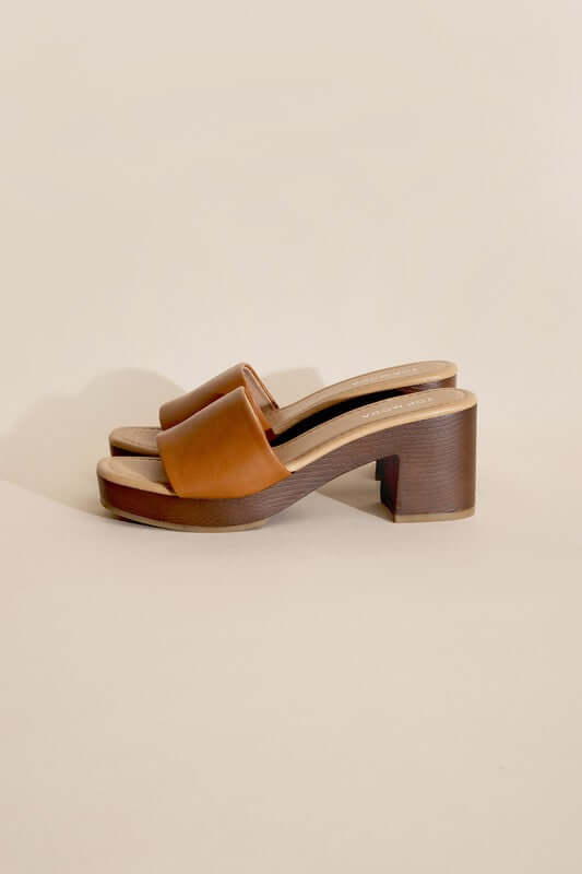 LAUREN-1 Slides Mules Heels, Top Guy Footwear, $ 30.95