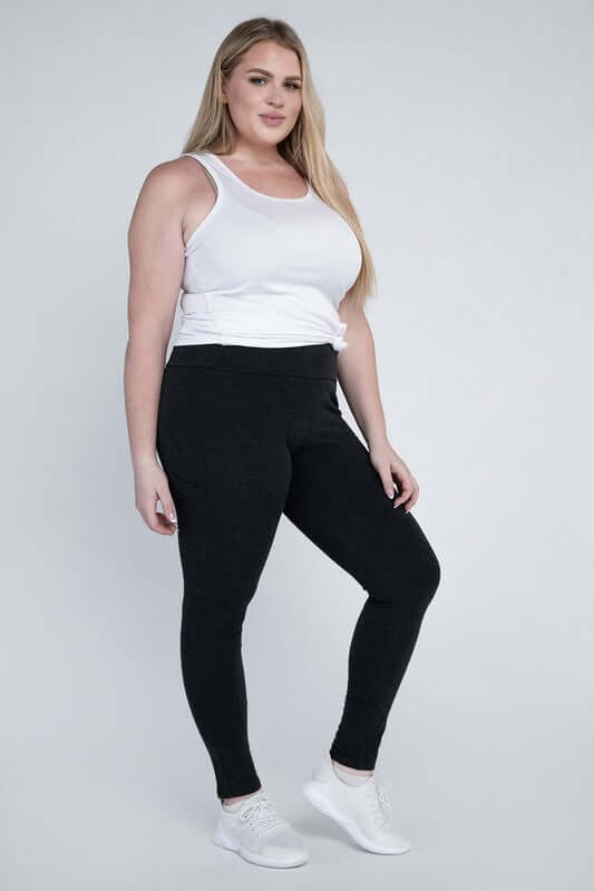 Shop Plus Size Everyday Leggings with Pockets For Women | Boutique Clothing, Leggings, USA Boutique