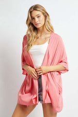 Women's Favorite Solid Comfy Kimono Cardigan | USA Boutique Clothing, Davi & Dani, $ 42.00