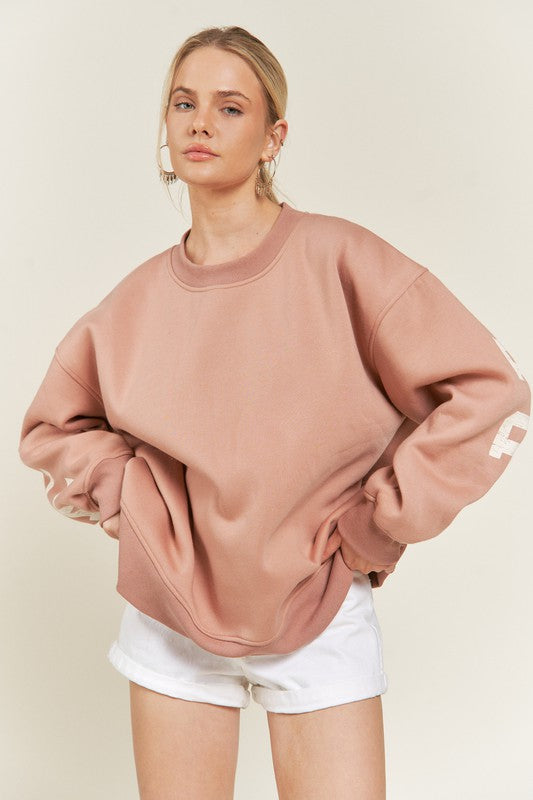 Shop Be Yourself Women's Brushed Knit Sweatshirt | Shop Boutique Clothing, Sweatshirts, USA Boutique