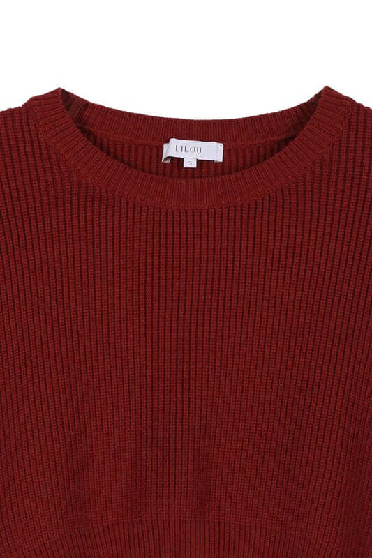 Ribbed knit crop top and skirt set, Clothing Set, $ 54.95, A Moment Of Now™