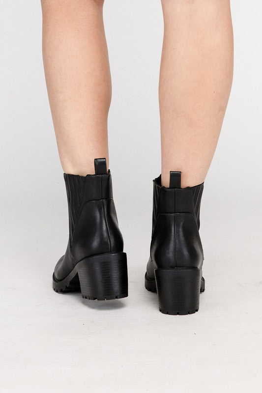 WISELY Modern Block Heel Ankle Boots, Fortune Dynamic, A Moment Of Now