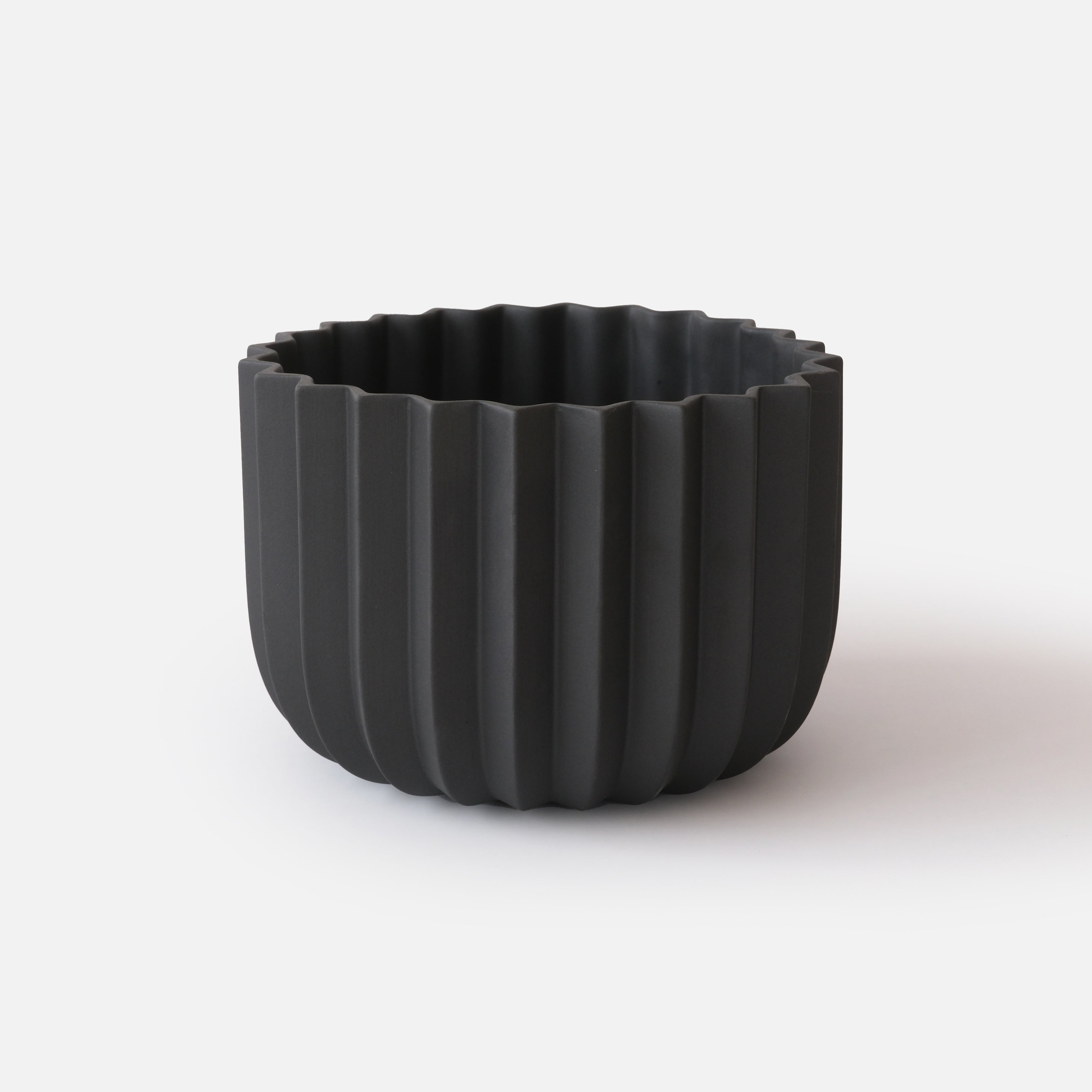 Wrap Handmade Ceramic Planter with Drainage - 4 Sizes in Dune & Black