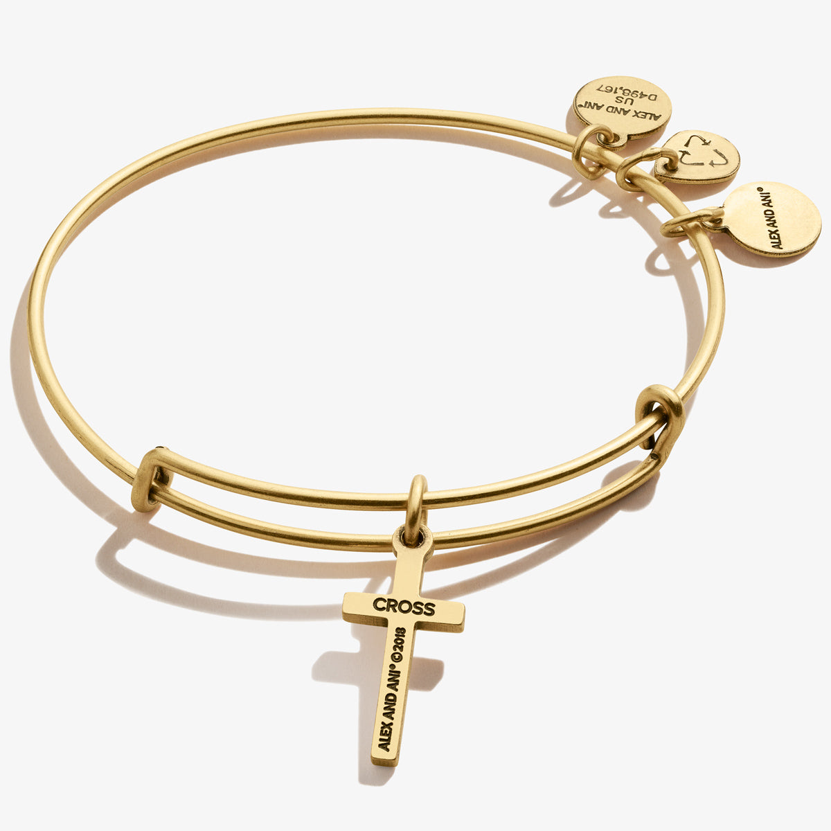 Cross Charm Bangle, Bracelets, $ 28.00, A Moment Of Now™