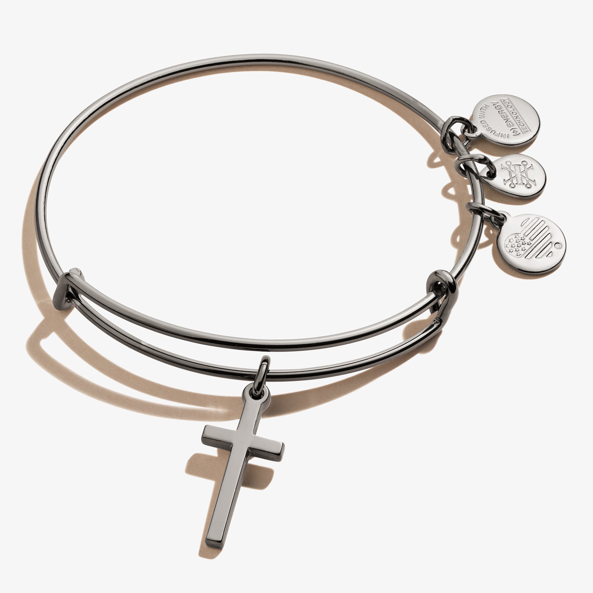 Cross Charm Bangle, Bracelets, $ 28.00, A Moment Of Now™