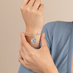 Evil Eye + Sodalite Charm Bangle, Bracelets, $ 28.00, A Moment Of Now™