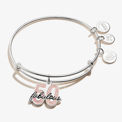 'Fabulous 50' Charm Bangle, Bracelets, $ 34.00, A Moment Of Now™