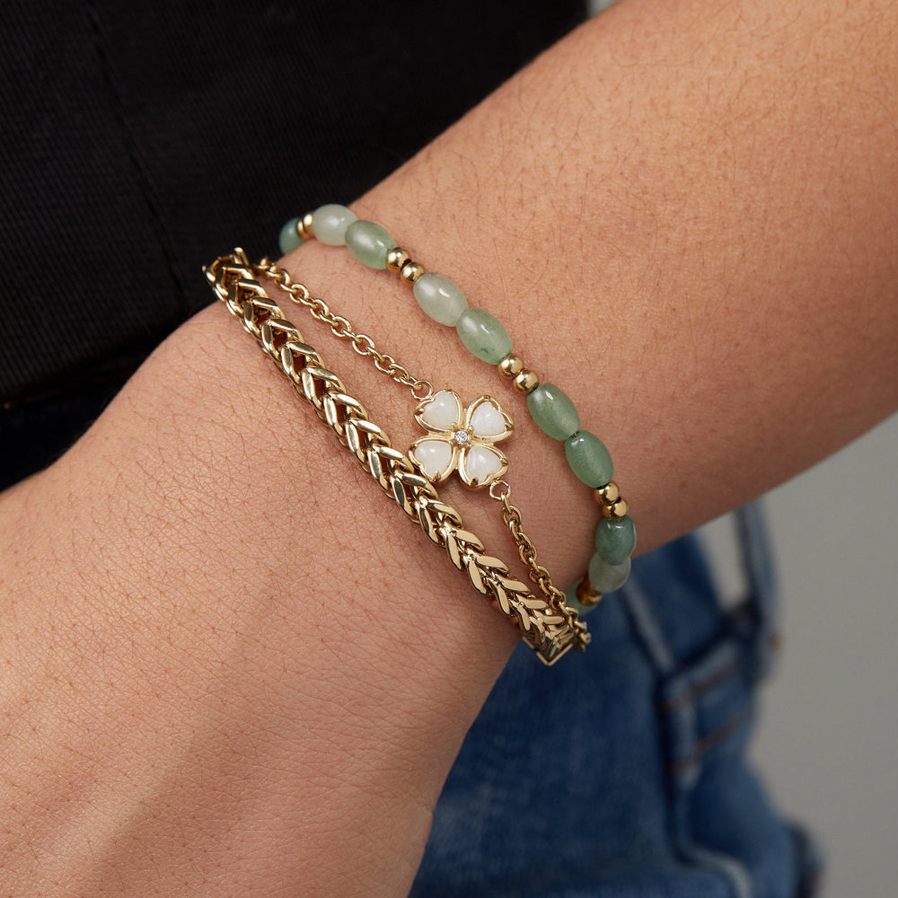 Four-Leaf Clover Stranded™ Bracelet Set, Bracelets, $ 78.00, A Moment Of Now™