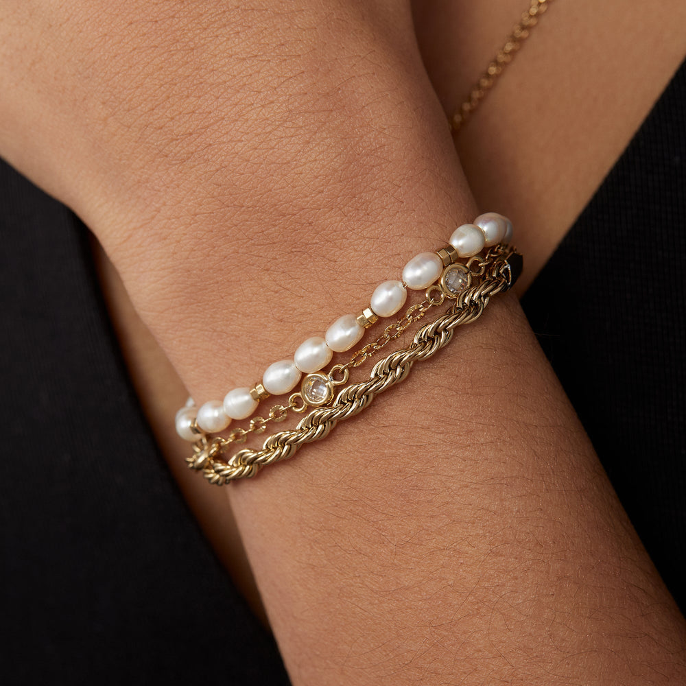 Crystal + Pearl Stranded™ Bracelet Set, Bracelets, $ 78.00, A Moment Of Now™