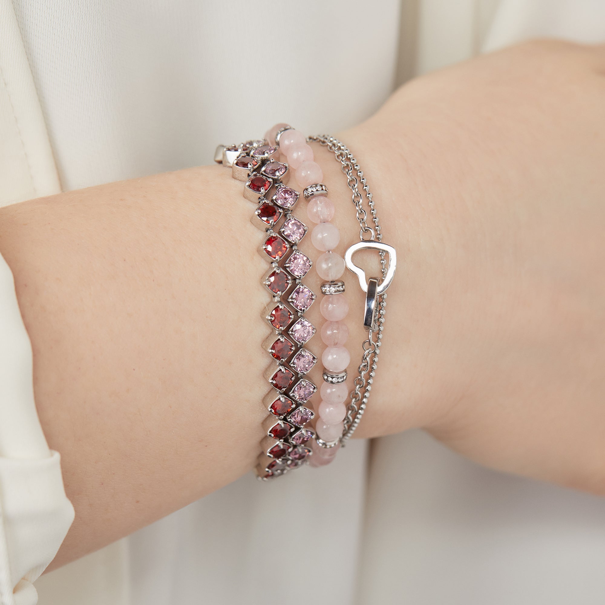 Ruby Luster Stranded™ Bracelet Set, Bracelets, $ 27.90, A Moment Of Now™