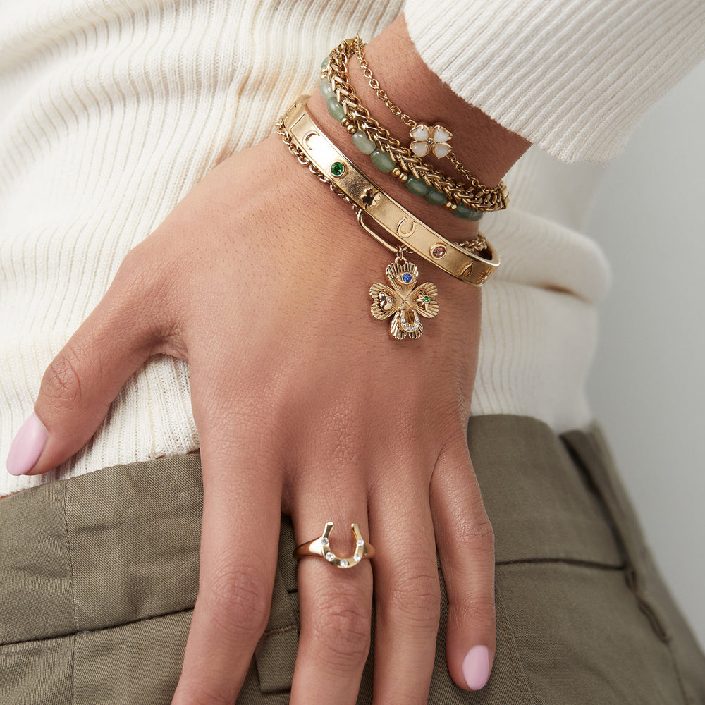 Lucky Hinge Bangle, Bracelets, $ 38.00, A Moment Of Now™
