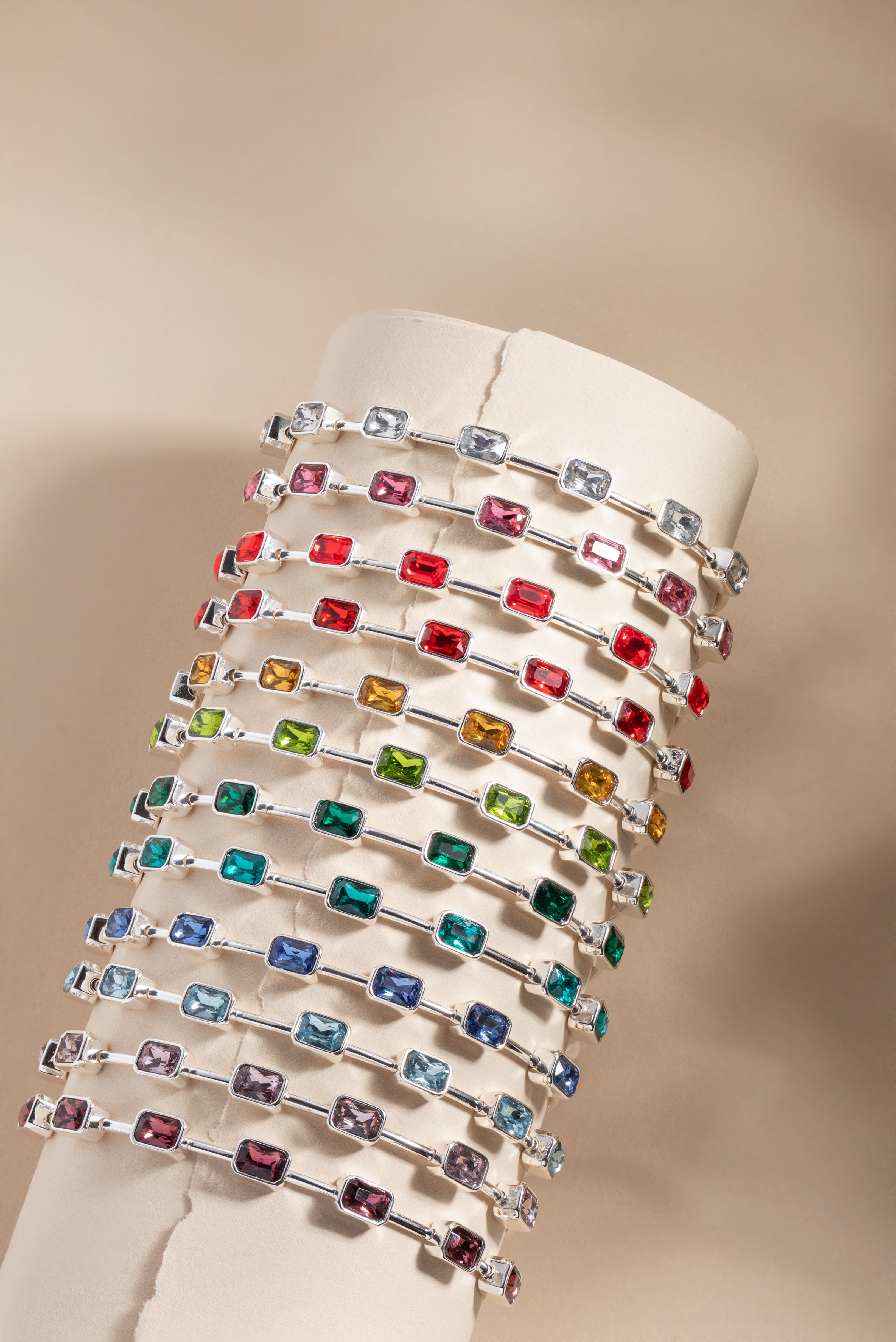 July Birthstone Emerald Cut Bangle, Bracelets, $ 34.00, A Moment Of Now™