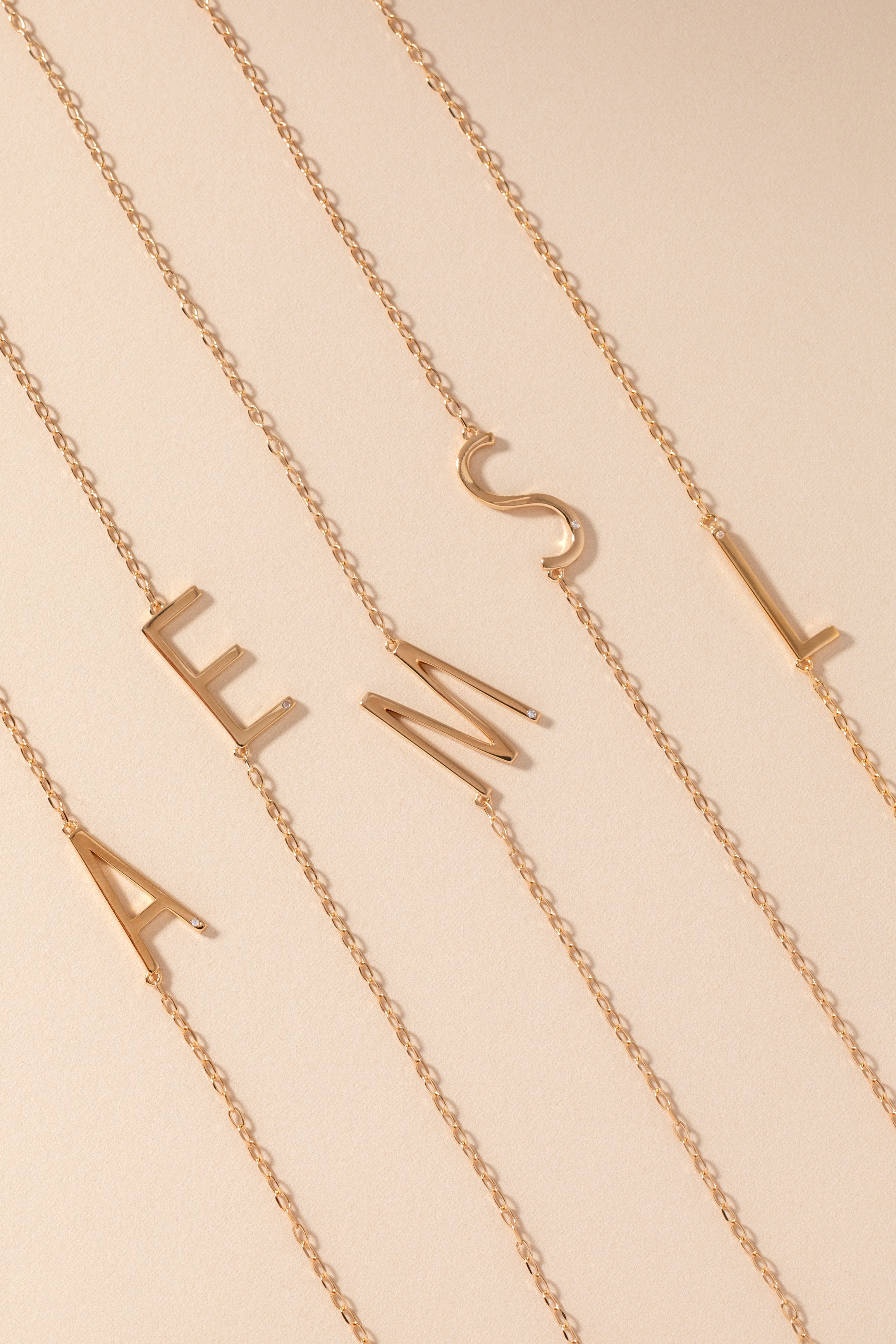 Initial A Precious Elongated Necklace, Necklaces, $ 39.90, A Moment Of Now™