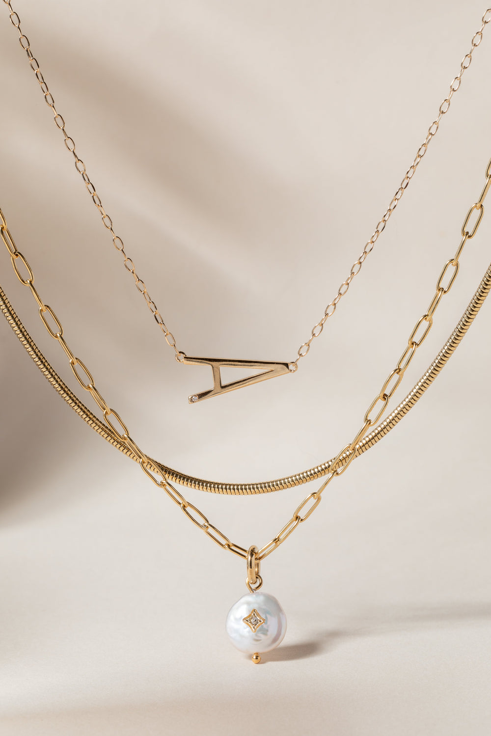 Initial A Precious Elongated Necklace, Necklaces, $ 39.90, A Moment Of Now™