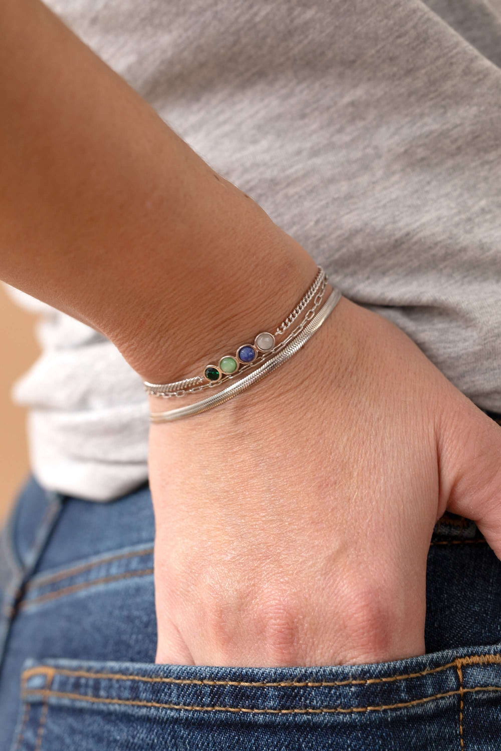 Wife Hidden Message Acrostic Bolo Bracelet, Bracelets, $ 18.90, A Moment Of Now™