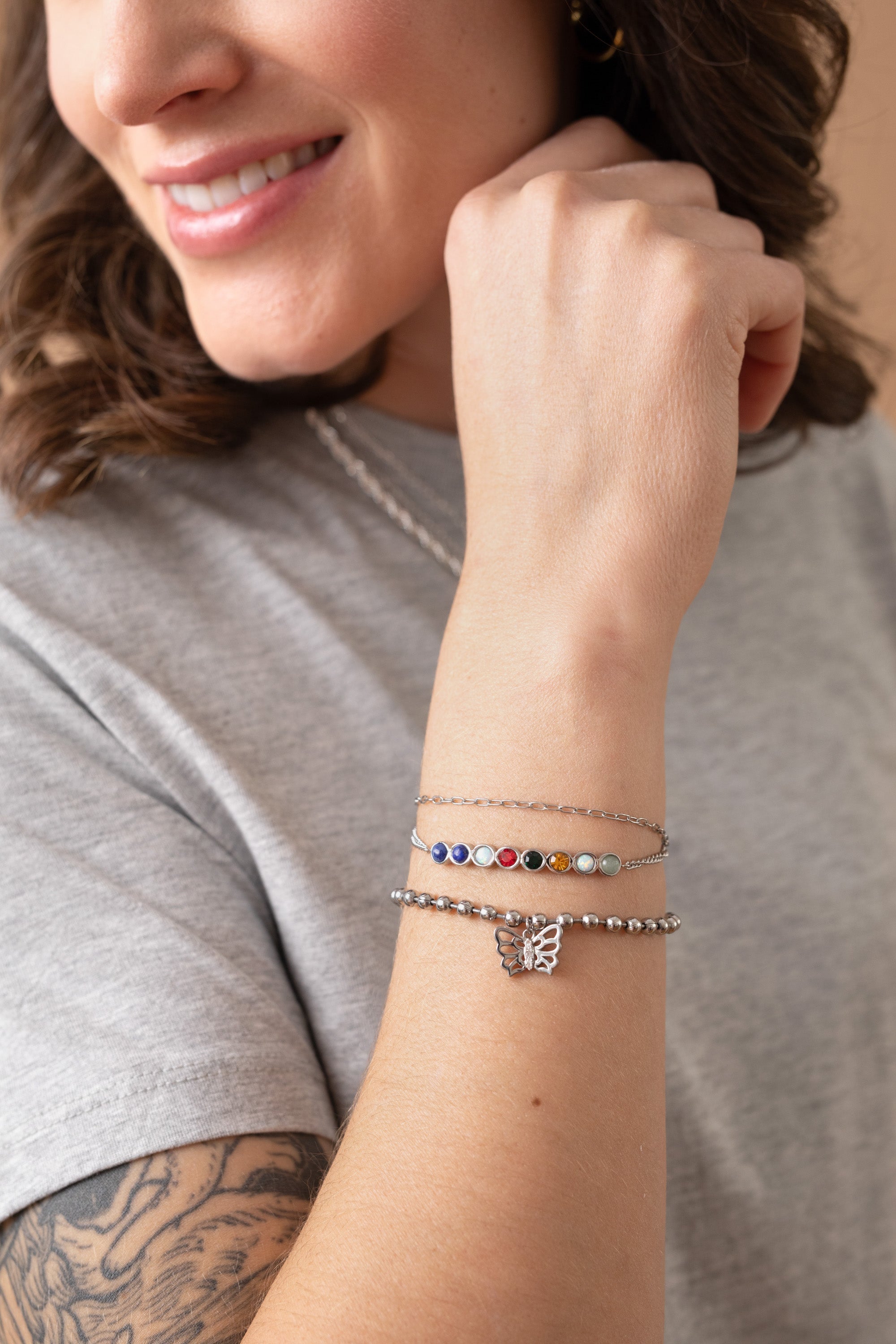 Butterfly Ball Chain Bracelet, Bracelets, $ 24.90, A Moment Of Now™