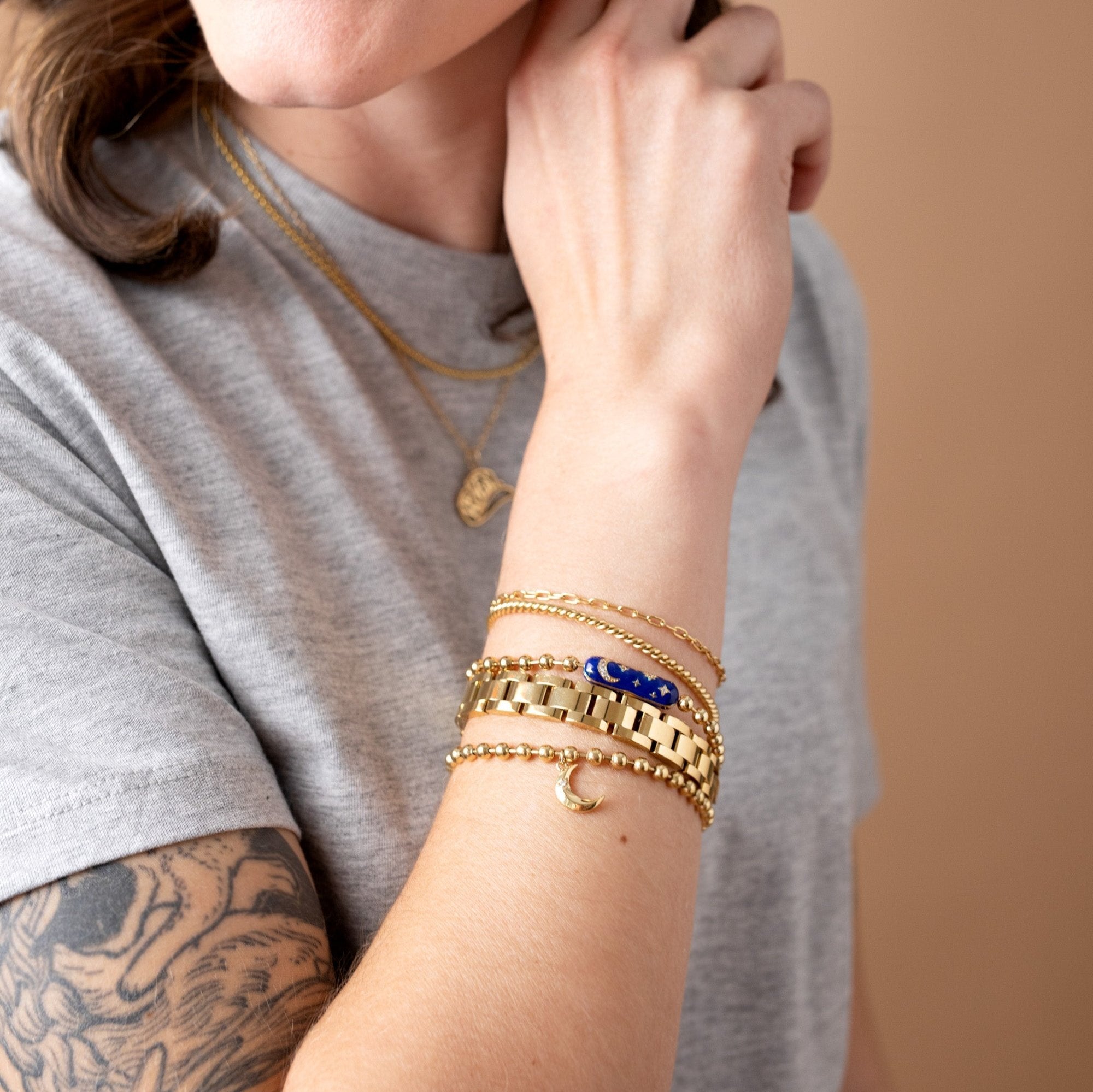 Starry Night Barrel Closure Bracelet, Bracelets, $ 38.00, A Moment Of Now™