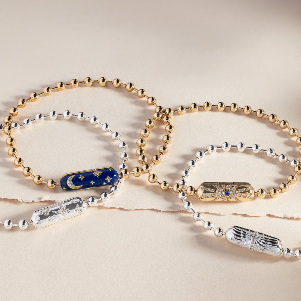 Evil Eye Barrel Closure Bracelet, Bracelets, $ 38.00, A Moment Of Now™