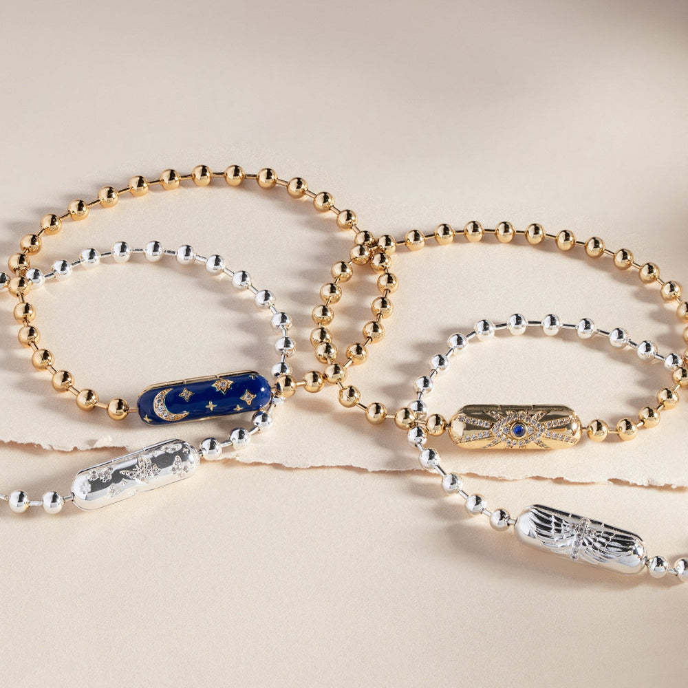 Wings with Cross Barrel Closure Bracelet, Bracelets, $ 38.00, A Moment Of Now™