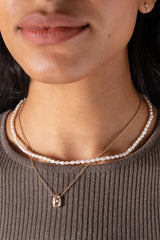 Pearl and Crystal Pendant Necklace, Necklaces, $ 34.90, A Moment Of Now™
