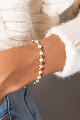 Pearl Bolo Beaded Bracelet, Bracelets, $ 34.90, A Moment Of Now™
