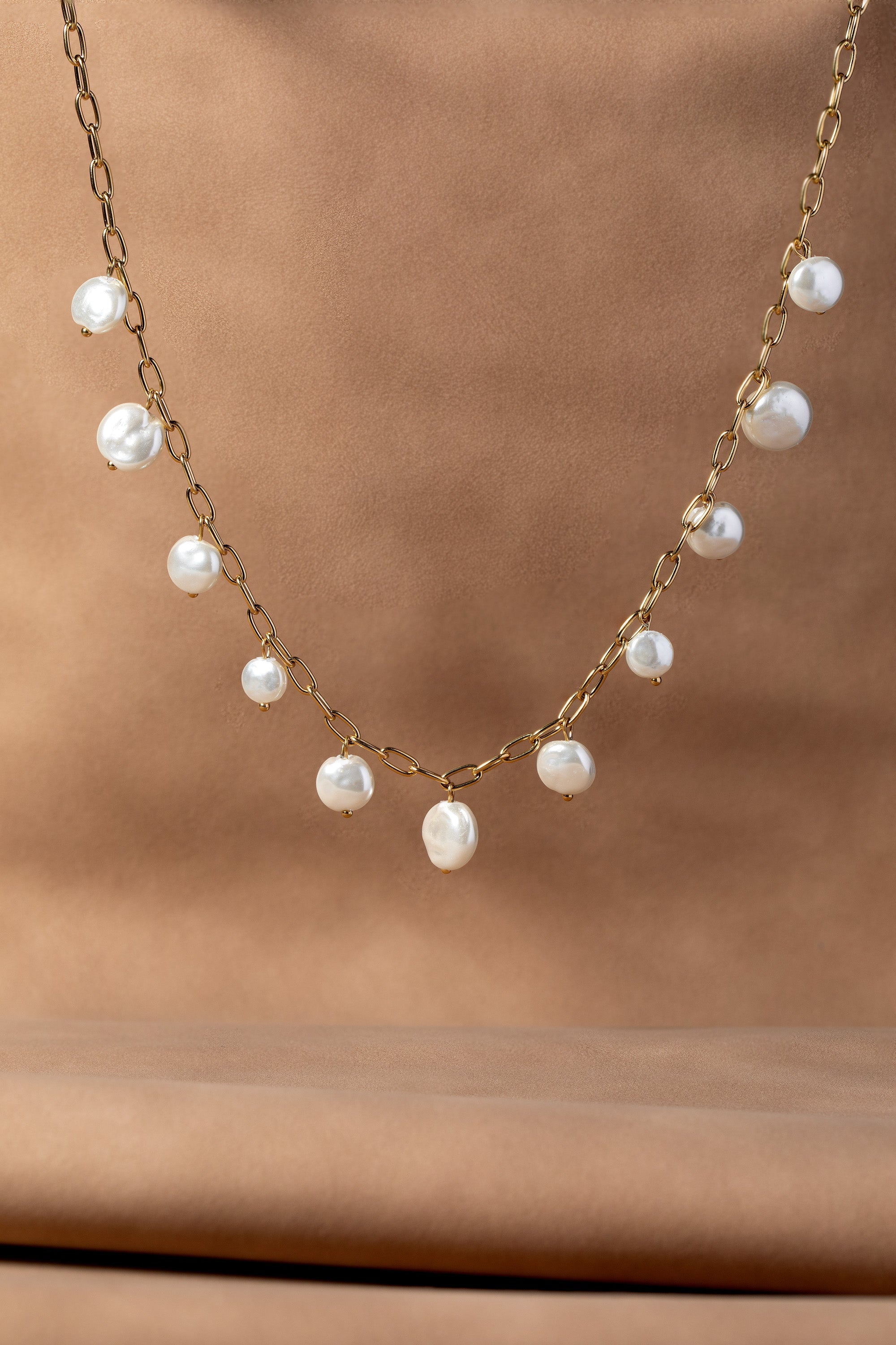 Coin Pearl Shaky Necklace, Necklaces, $ 29.90, A Moment Of Now™