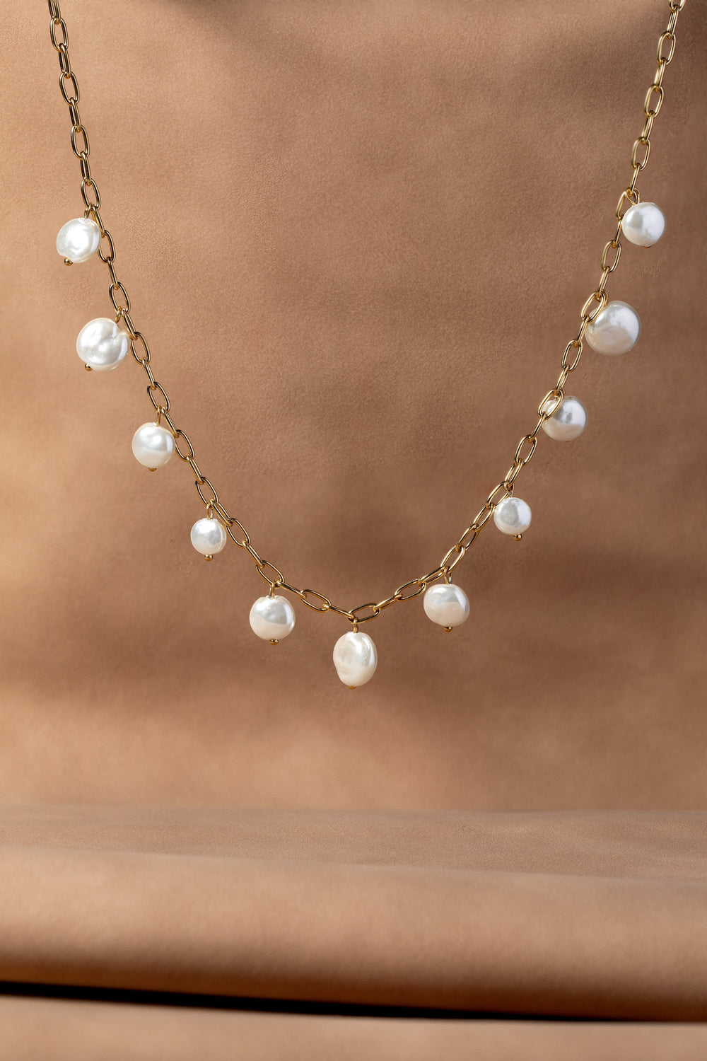 Coin Pearl Shaky Necklace, Necklaces, $ 29.90, A Moment Of Now™