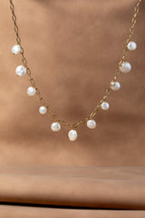 Coin Pearl Shaky Necklace, Necklaces, $ 29.90, A Moment Of Now™