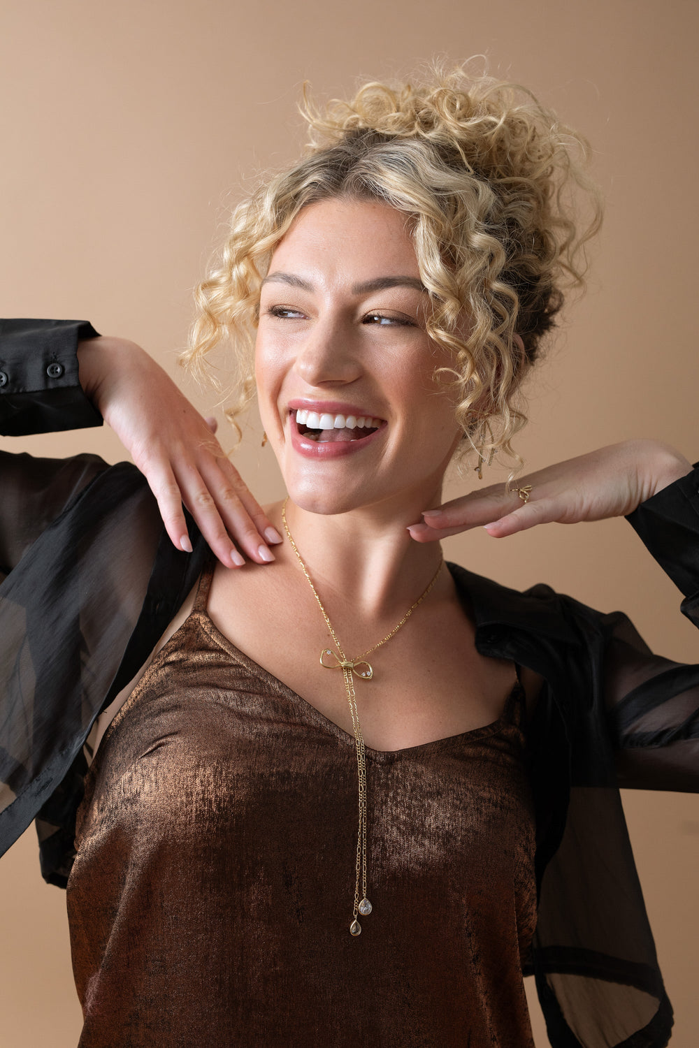 Coquette Bow Necklace, Necklaces, $ 44.00, A Moment Of Now™