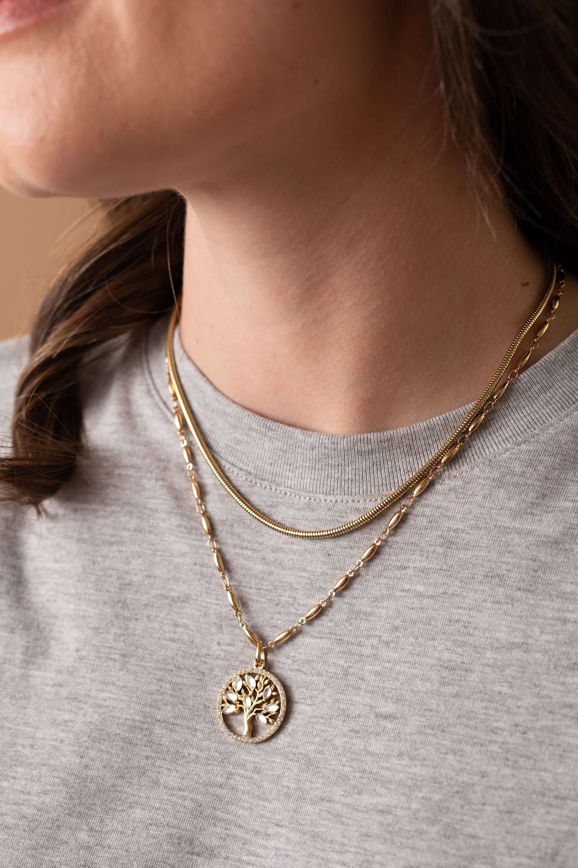 Faith and Family Tree of Life Pendant Necklace, Necklaces, $ 48.00, A Moment Of Now™