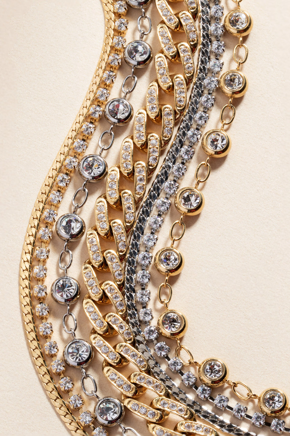 Double Strand Crystal Tennis Chain Bracelet, Bracelets, $ 38.00, A Moment Of Now™