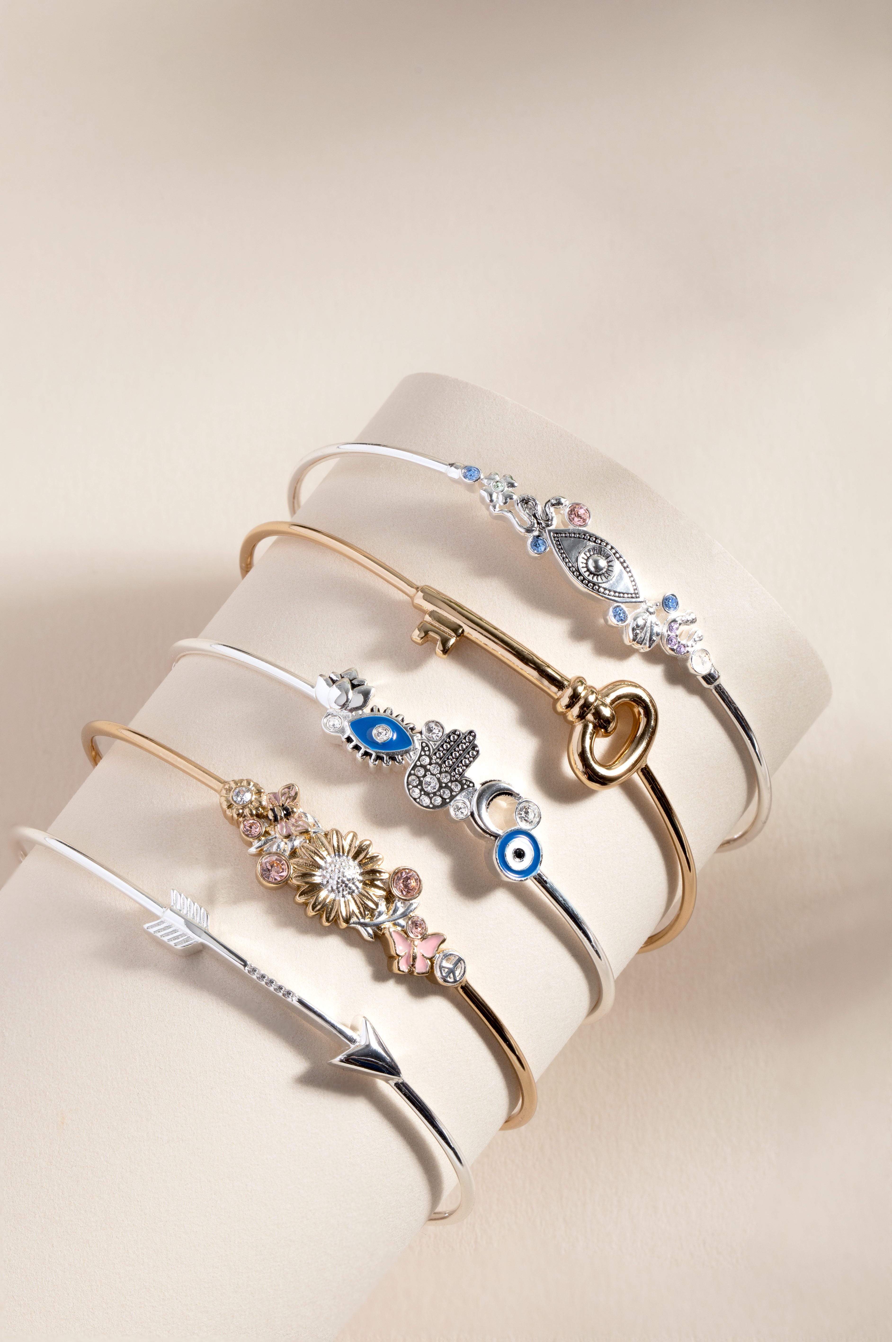 Key Inline Bangle, Bracelets, $ 15.90, A Moment Of Now™