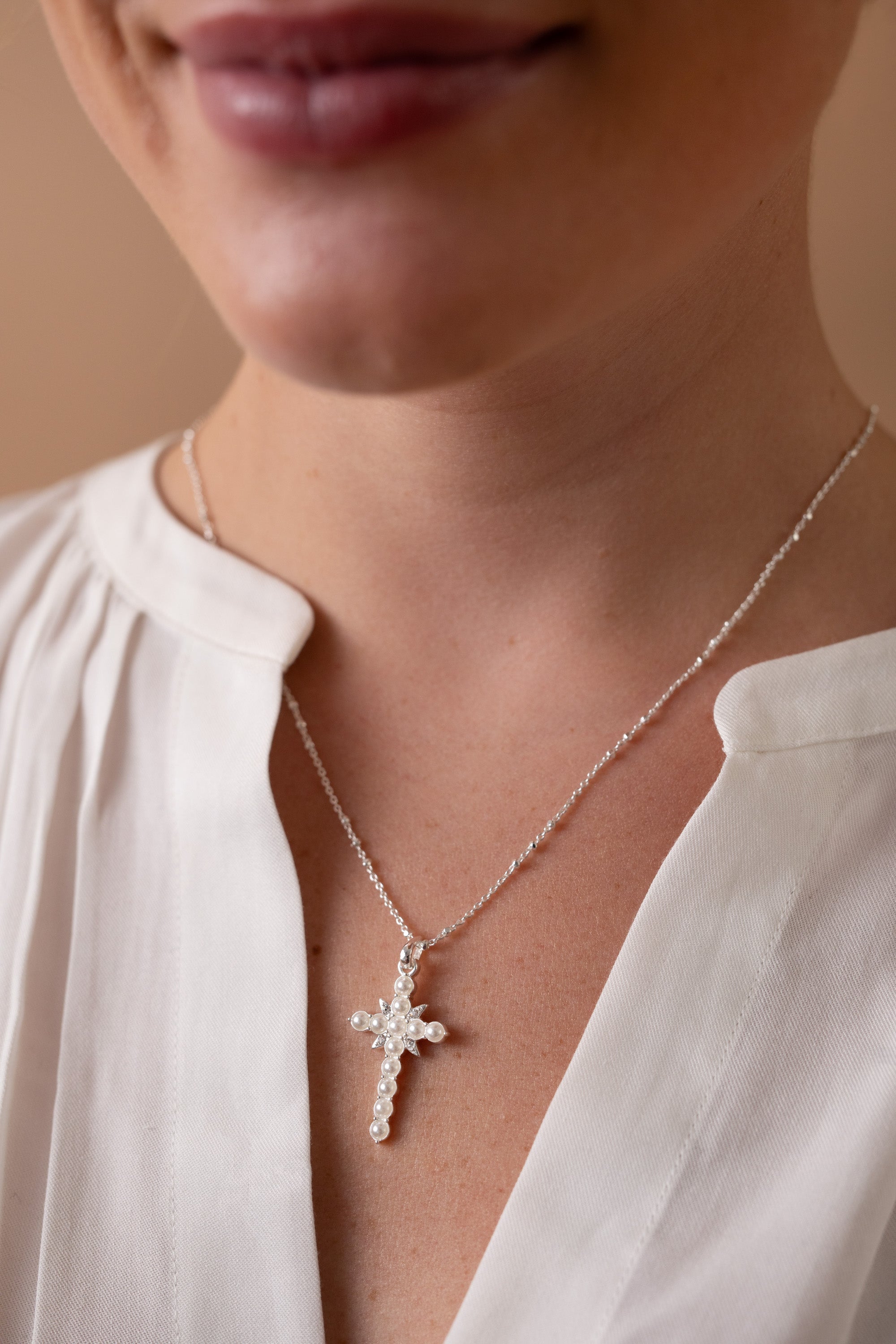Divine Guides Cross Pendant Necklace, Necklaces, $ 21.90, A Moment Of Now™