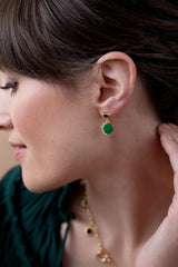 Malachite Drop Earrings, Earrings, $ 21.90, A Moment Of Now™