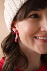 Candy Cane Front-Back Earrings, Earrings, $ 38.00, A Moment Of Now™