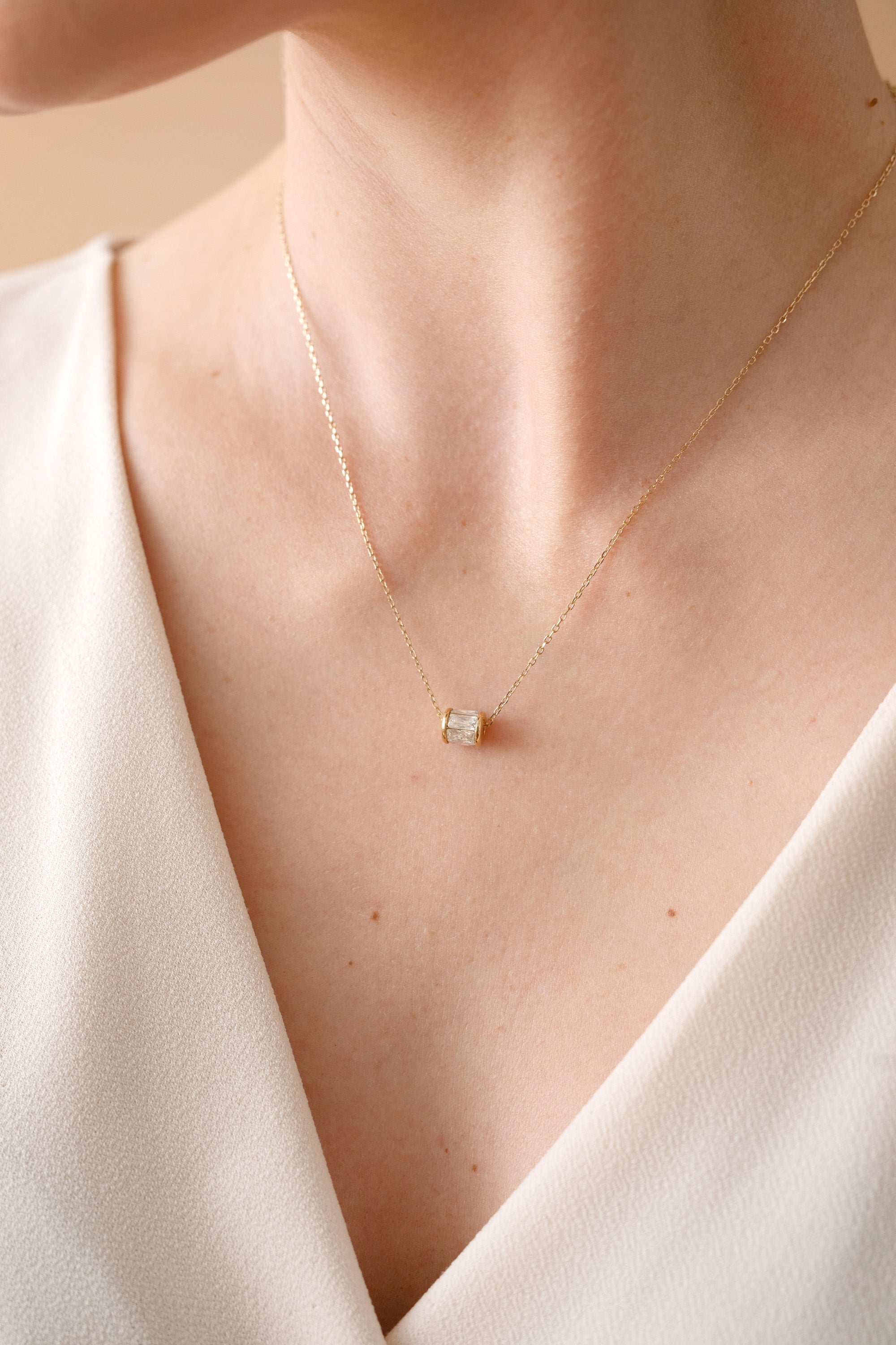 April Birthstone Precious Pendant Necklace, Necklaces, $ 88.00, A Moment Of Now™
