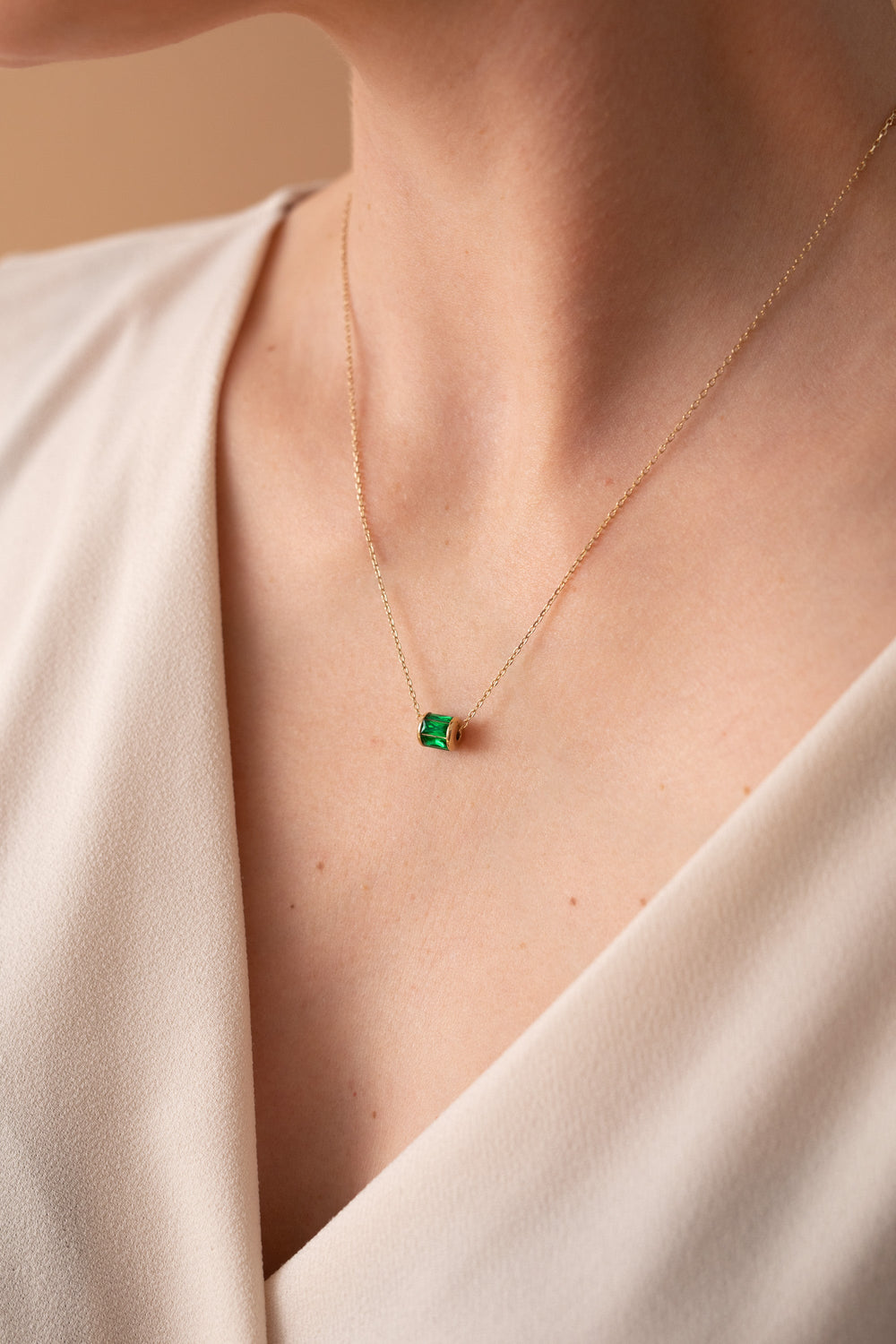 May Birthstone Precious Pendant Necklace, Necklaces, $ 88.00, A Moment Of Now™