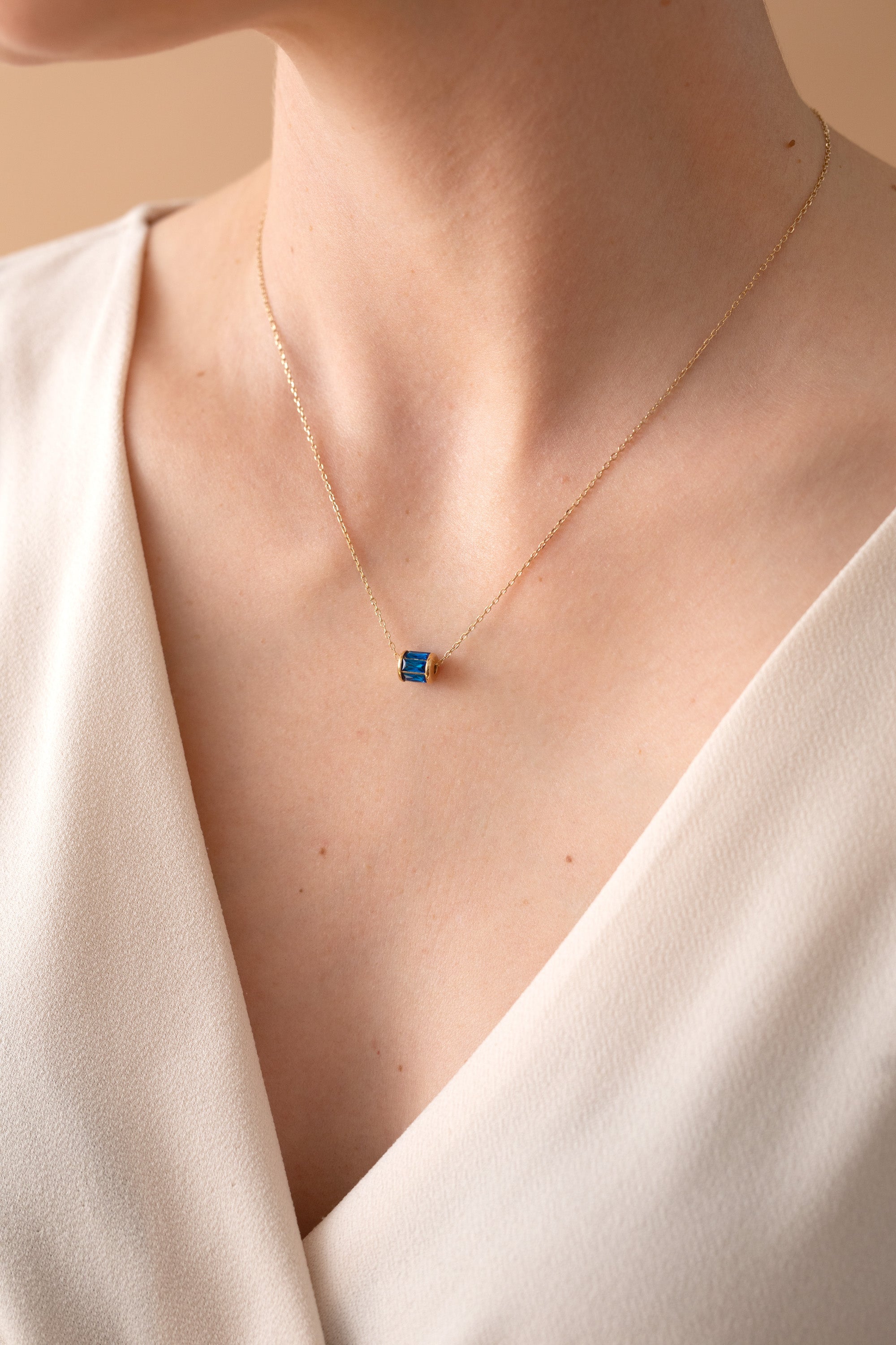 September Birthstone Precious Pendant Necklace, Necklaces, $ 88.00, A Moment Of Now™