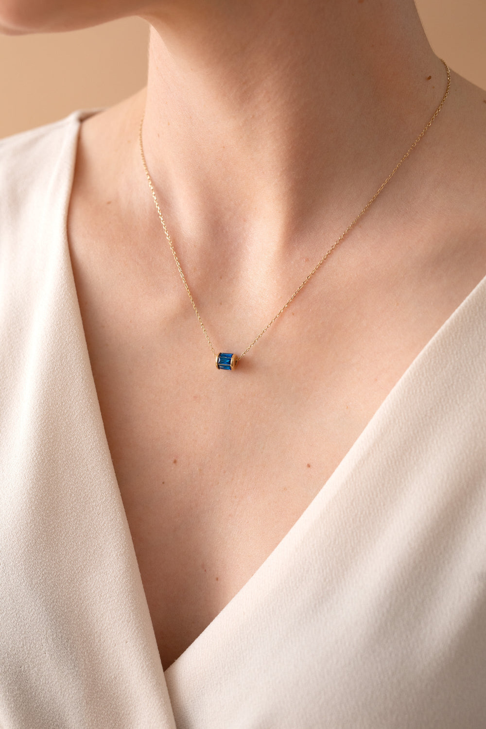 September Birthstone Precious Pendant Necklace, Necklaces, $ 88.00, A Moment Of Now™