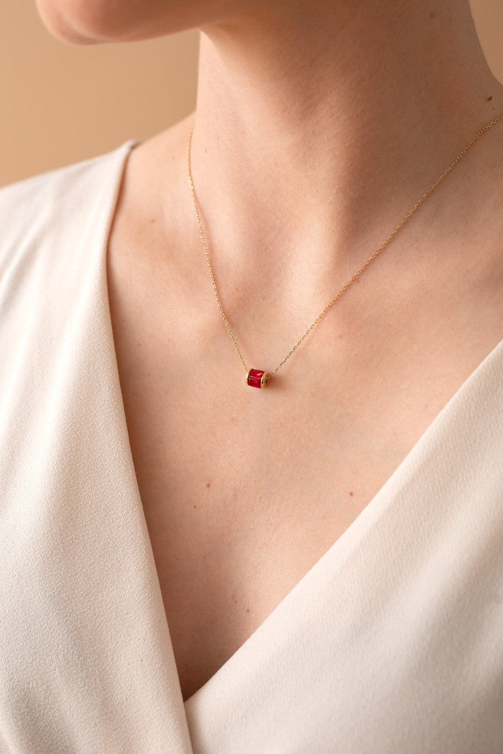 July Birthstone Precious Pendant Necklace, Necklaces, $ 88.00, A Moment Of Now™