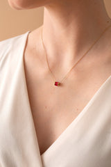 July Birthstone Precious Pendant Necklace, Necklaces, $ 88.00, A Moment Of Now™